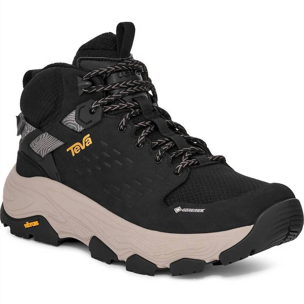 NEW TEVA men's grandview max gore-tex hiking boot in black